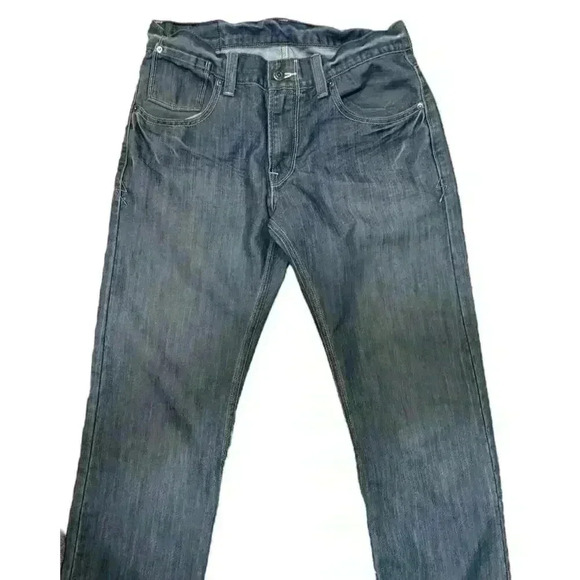 Vintage Levis 514 Jeans Mens 31 x 32 Straight Fit Medium Wash Blue Grunge Skater - Picture 3 of 15